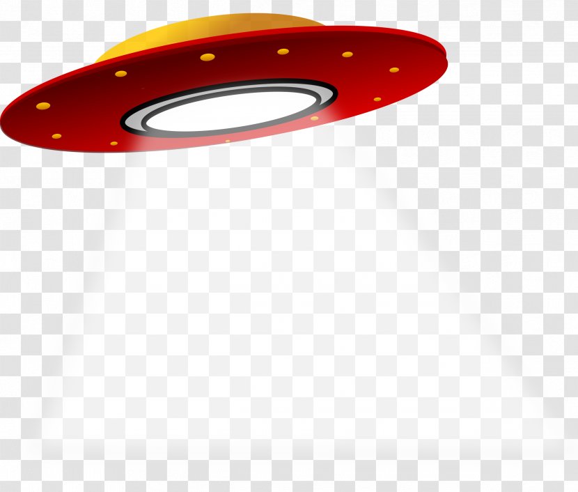 Euclidean Vector Unidentified Flying Object Cartoon - Red - UFO Material Transparent PNG