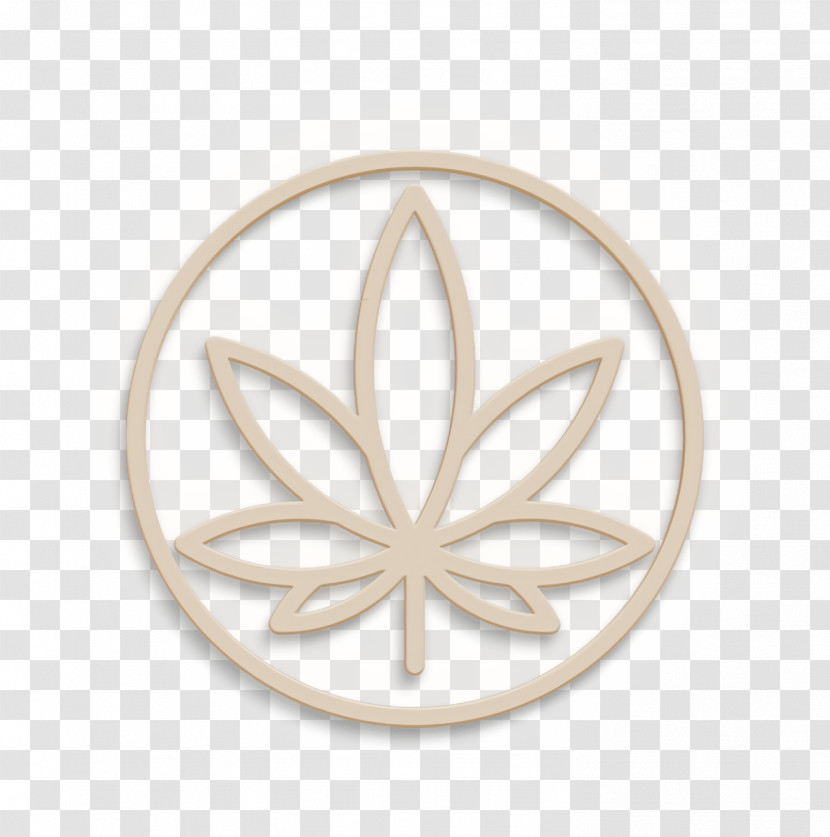 Linear Police Elements Icon Weed Icon Marijuana Icon Transparent PNG