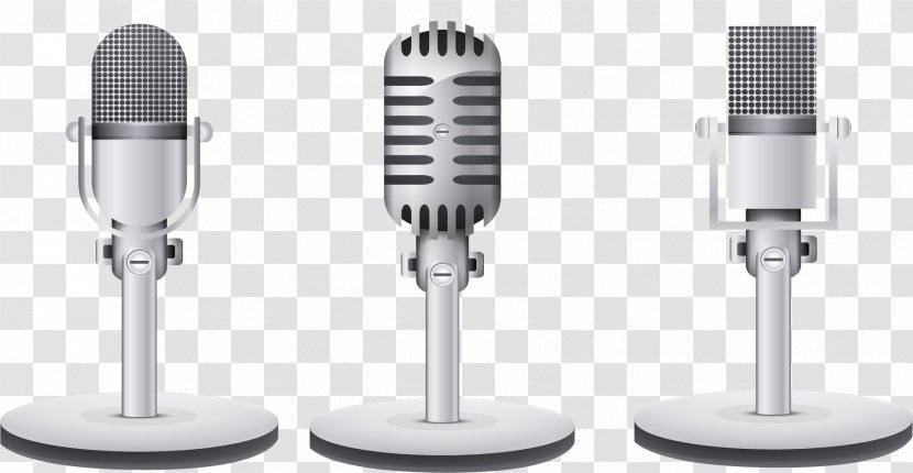 Microphone Grey Audio Equipment - Broadcasting - Textured Gray Transparent PNG