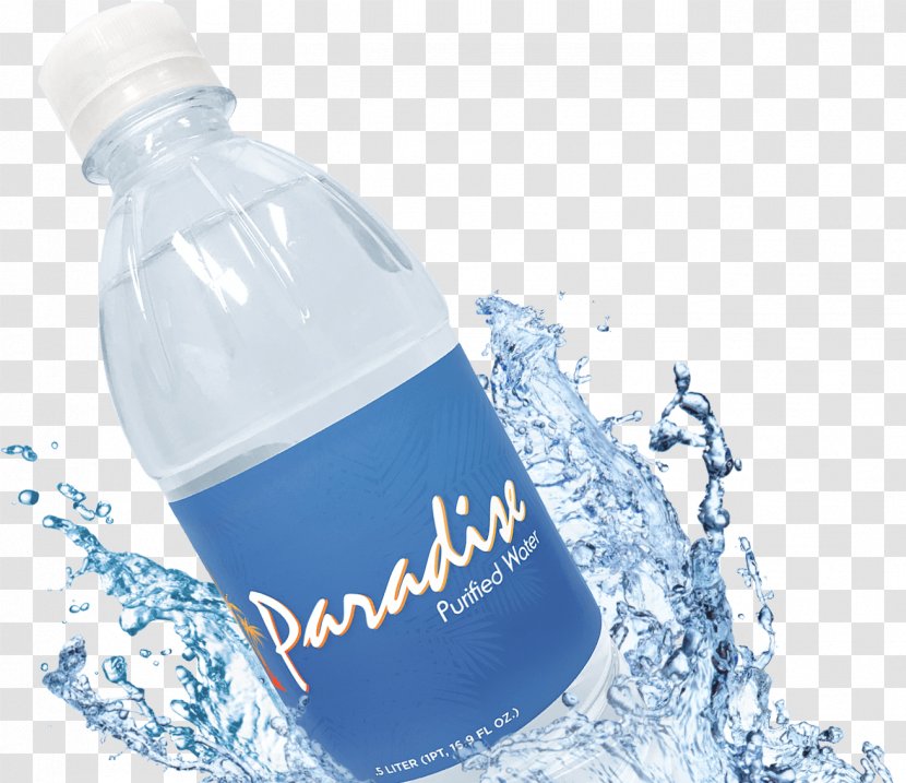 Water Bottles Mineral Bottled - Label - Purified Transparent PNG