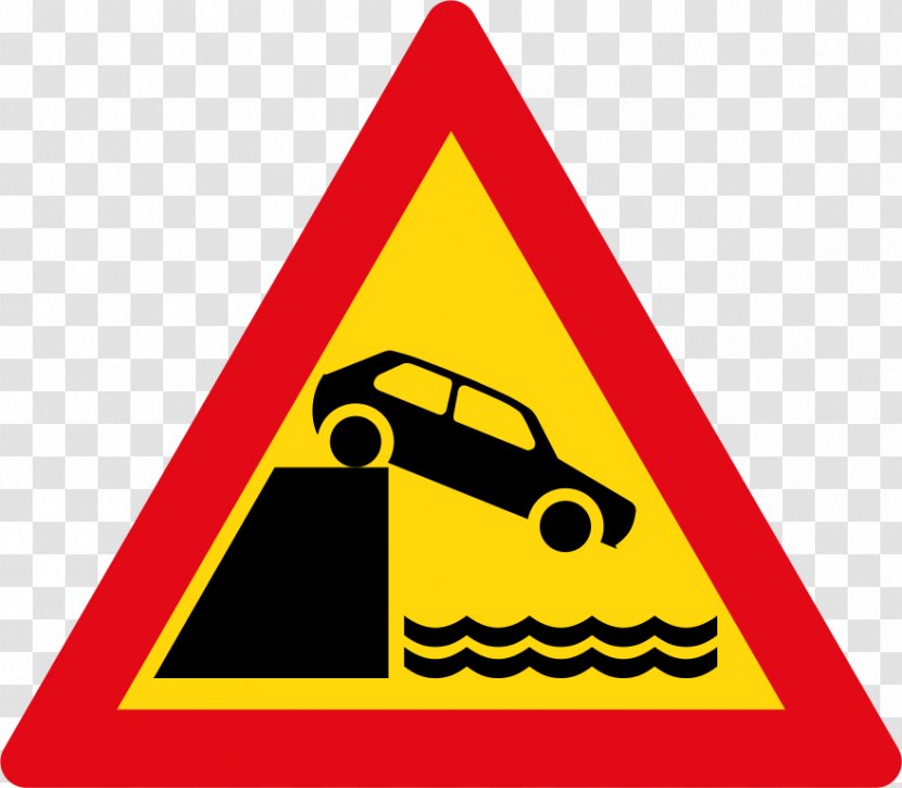 Traffic Sign Road Swing Bridge Warning - Roadworks Transparent PNG