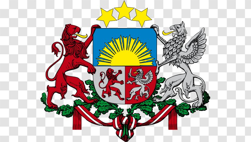 Coat Of Arms Latvia T-shirt Crest - Beauty Europe And The United States Transparent PNG