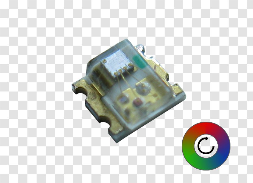 SMD LED Module Microcontroller Light-emitting Diode Surface-mount Technology Electronics - Silhouette - Ledeffekt Transparent PNG