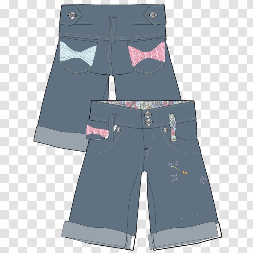 Jeans Shorts Trousers - Vector Casual Transparent PNG