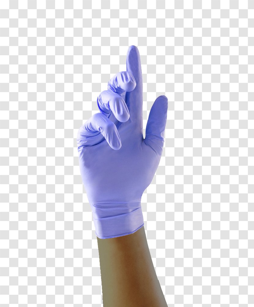 Medical Glove Nitrile Europe Microorganism - Laboratory - Sapphire Transparent PNG