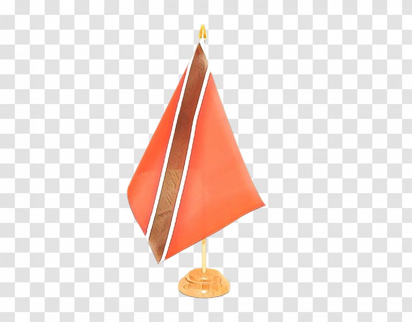 Flag Cartoon - Orange - Cone Transparent PNG