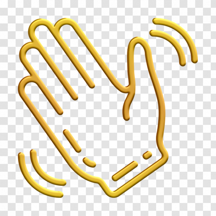 Hands Icon Finger Icon Waving Hand Icon Transparent PNG