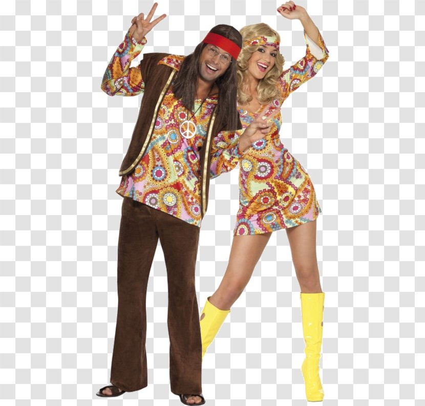 1960s 1970s Woodstock Costume Party - Clothing - Woman Transparent PNG