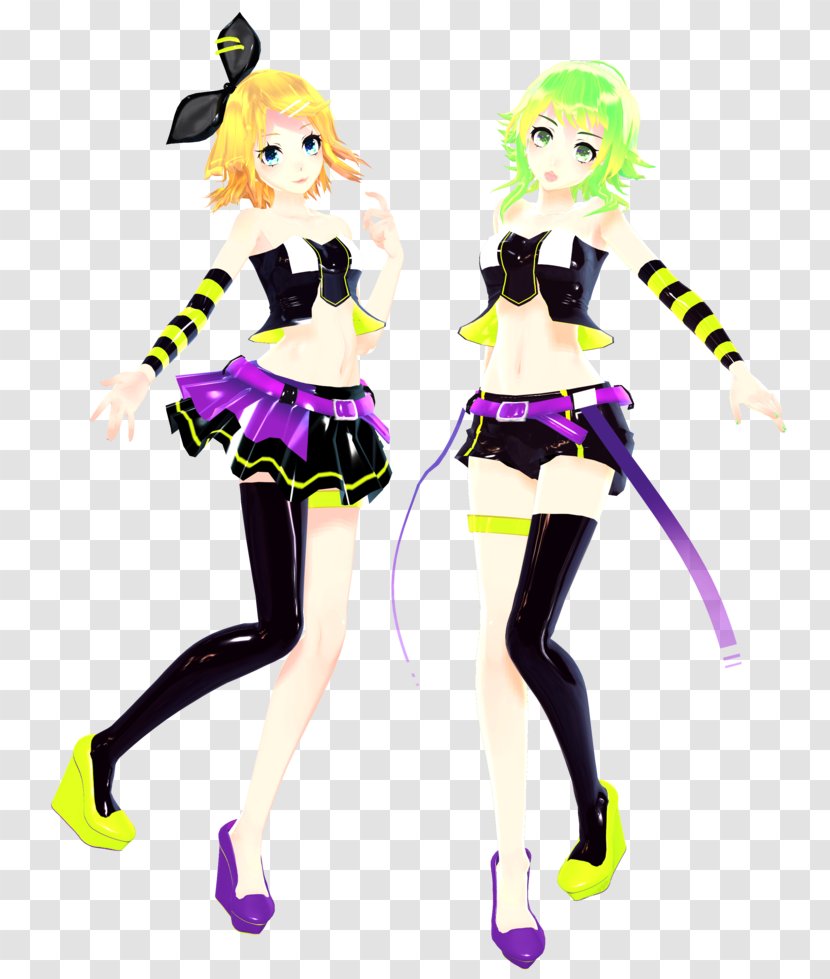 Kagamine Rin/Len Megpoid Vocaloid Hatsune Miku Megurine Luka - Clothing Transparent PNG