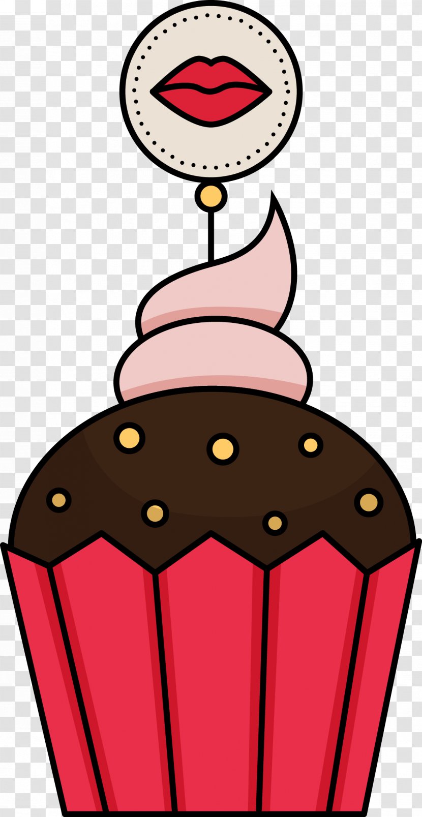 Cute Cupcakes Food Digital Stamp Drawing - Mixtures Transparent PNG