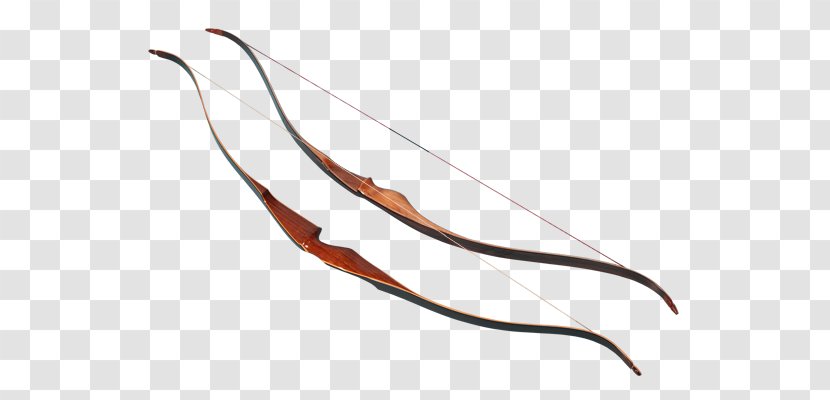 Recurve Bow And Arrow Draw Longbow Bowstring - Archery - Bowhunting Transparent PNG