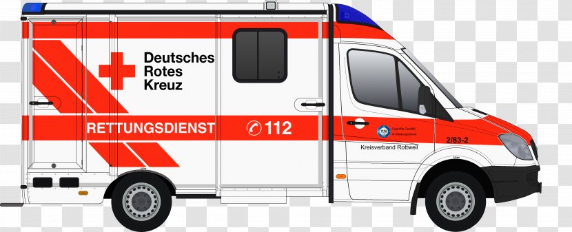 Ambulance Emergency Service Rettungswagen Fire Department Public Safety Answering Point - Car Transparent PNG