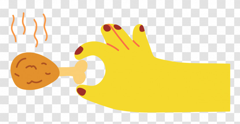 Hand Pinching Chicken Transparent PNG
