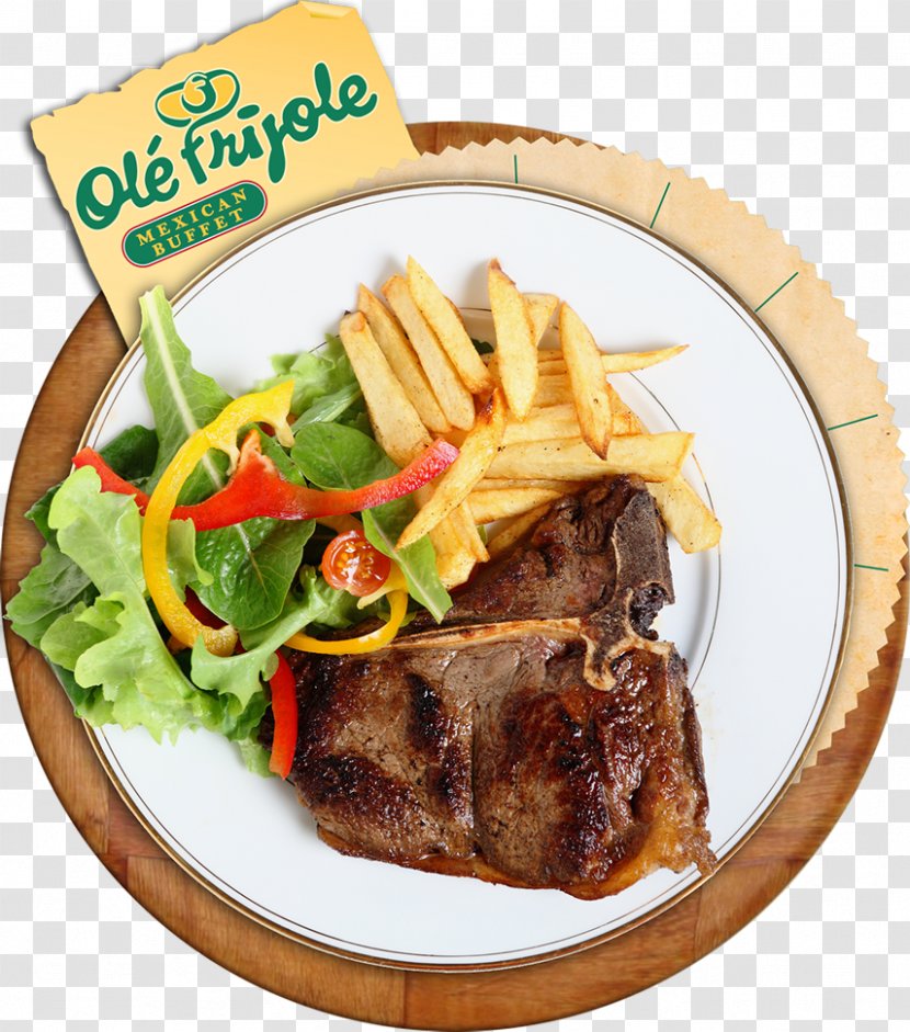 Short Ribs T-bone Steak Beef Rib Eye - Meat - Salad Transparent PNG