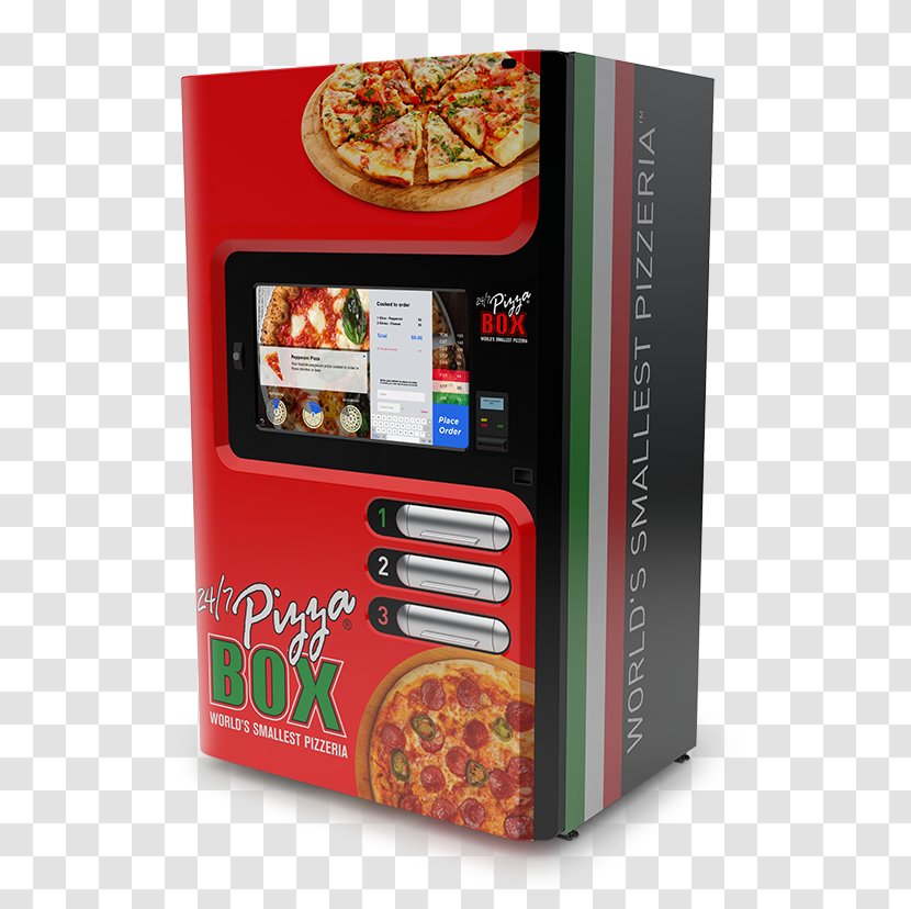 Let's Pizza Fast Food Vending Machines Automat - Box Transparent PNG