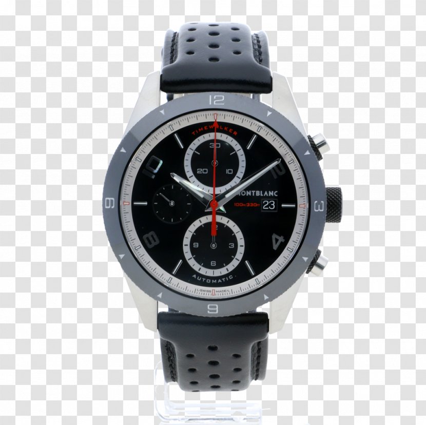 Chronograph Watch Bulova Omega Speedmaster Eco-Drive - Strap - Silvery White Transparent PNG