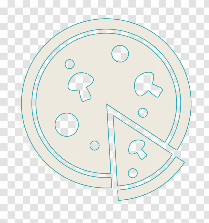 Food Icon Pizza With Mushrooms Icon Italian Set Icon Transparent PNG