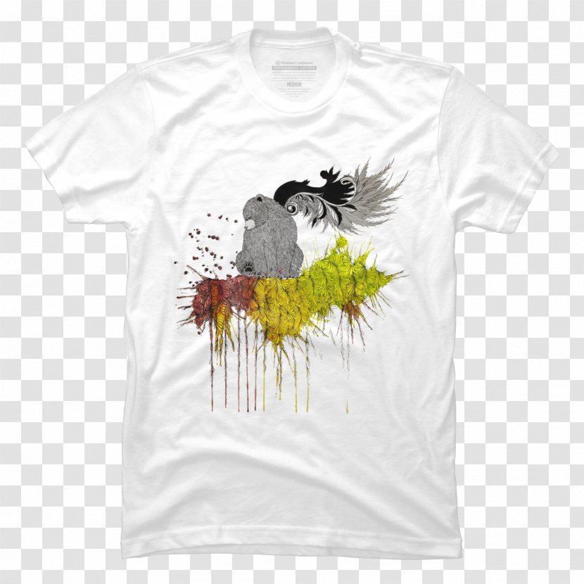 T-shirt Illustrator Hoodie Art - Yellow Transparent PNG
