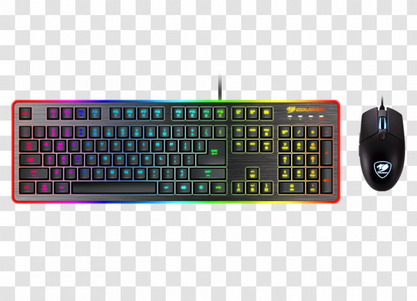 Computer Keyboard Mouse Gaming Keypad Cougar Attack X3 RGB Tastatur - Technology Transparent PNG