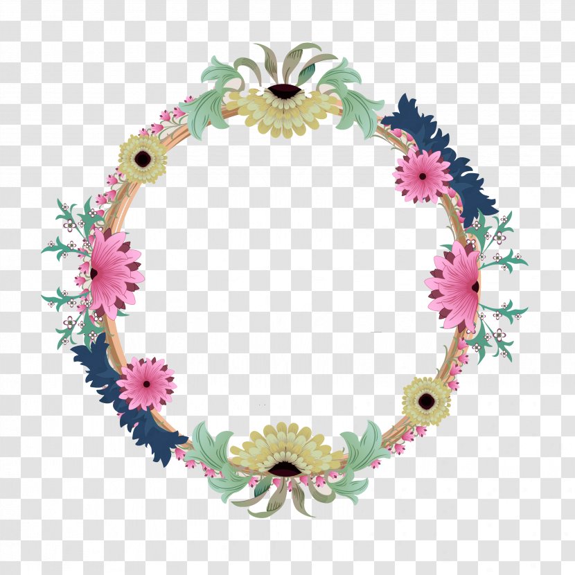 Wedding Invitation Convite Bride Gratis - Floral Design - Floating Circle Picture Frame Transparent PNG