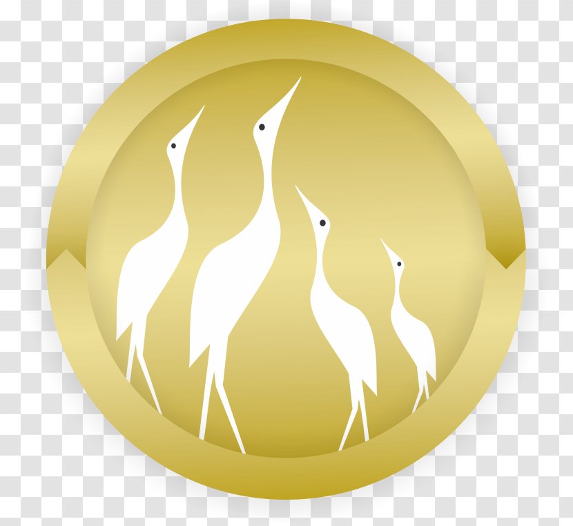 Desktop Wallpaper Circle - Yellow - White Crane Transparent PNG