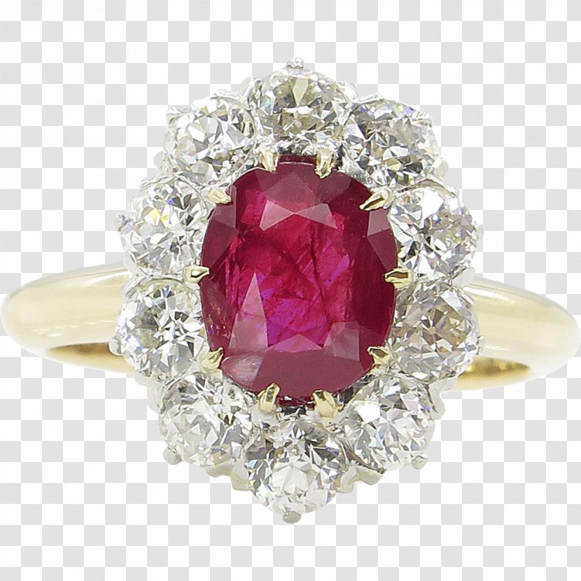 Ruby Wedding Ring Engagement Jewellery Transparent PNG