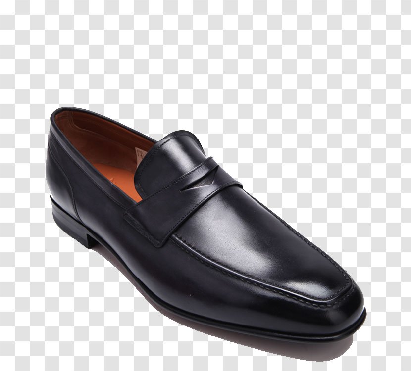 Kangaroo Leather Slip-on Shoe - Bally Shoes Black Transparent PNG