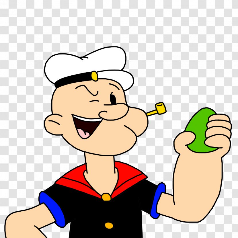 Popeye: Rush For Spinach Cartoon Animation - Cheek - Popeye Transparent PNG