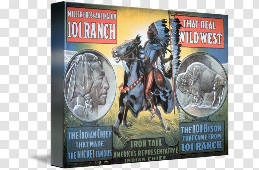 American Frontier Poster Gallery Wrap Wild West Shows Nickel - Retro Electro Flyer Transparent PNG