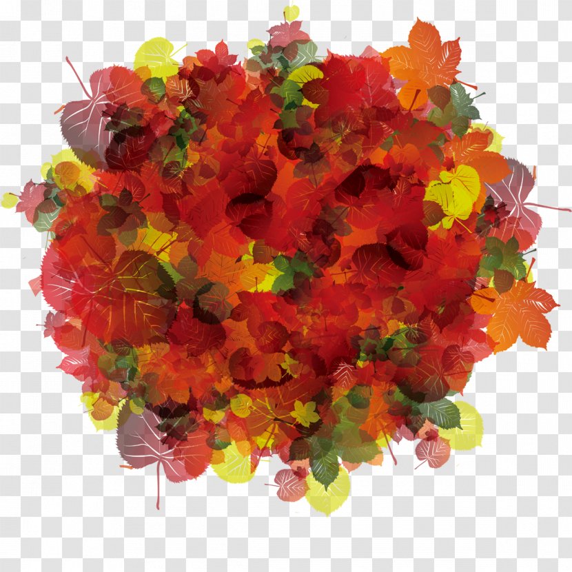 Floral Design Cut Flowers Flower Bouquet Artificial - Arranging - Autumn Leaves Transparent PNG