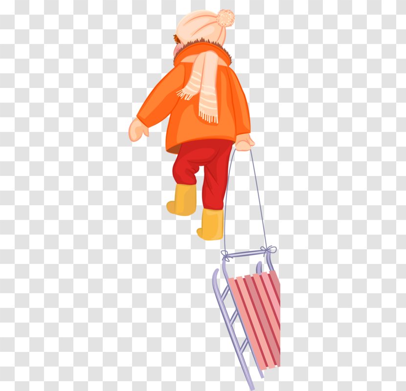 Scarf Hat Headgear - Orange - Little Boy Winter Transparent PNG
