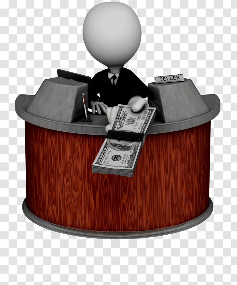 Bank Cashier Loan Credit Money - Table Transparent PNG