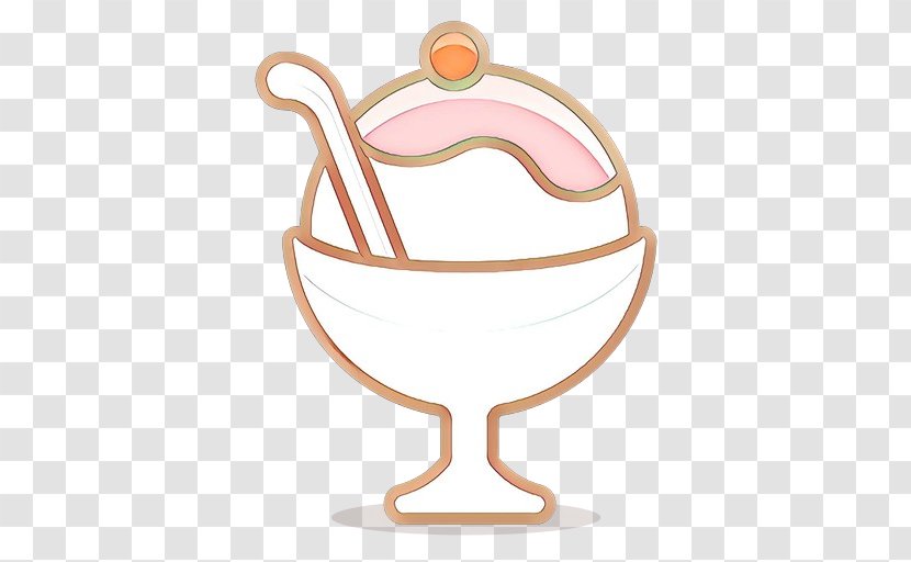Ice Cream Background - Drawing - Tableware Line Art Transparent PNG