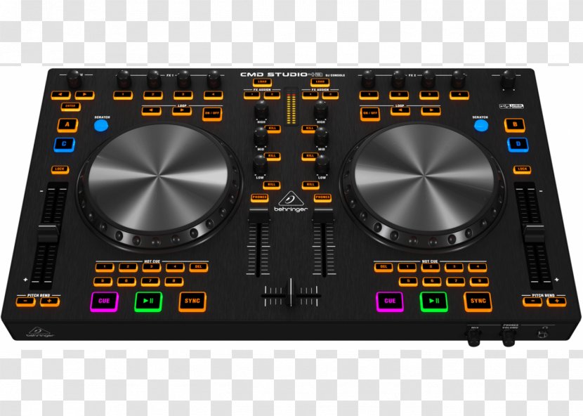 DJ Controller Disc Jockey Behringer MIDI Controllers Audio - Silhouette - Deejay Transparent PNG