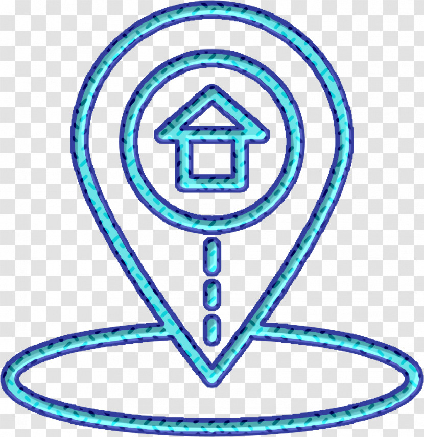 Real Estate Icon Address Icon Transparent PNG
