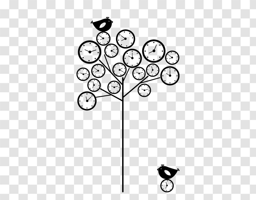 Sticker Wall Decal Tree Clock Distribution Networks - Line Art Transparent PNG