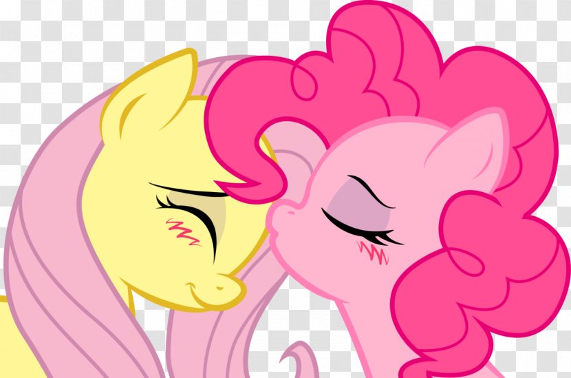 Pinkie Pie Rainbow Dash Twilight Sparkle Fluttershy Rarity - Frame - Shy Kiss Transparent PNG