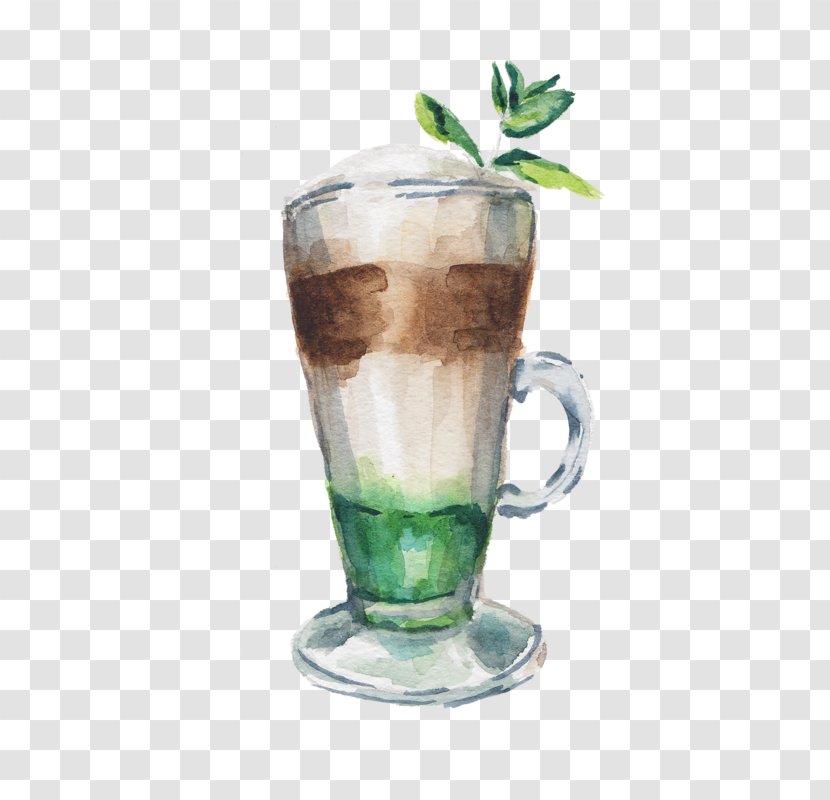 Glass Tea Cup Drink Ice Cream - Irish Transparent PNG