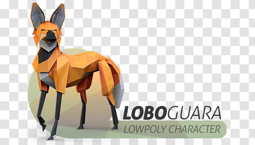 Dog Breed Low Poly Maned Wolf Illustrator - Character Transparent PNG