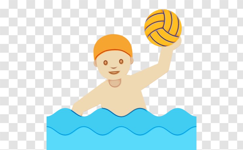 Volleyball Cartoon - Water Polo Ball - Playing Sports Transparent PNG