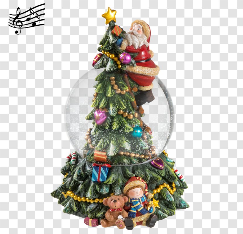 Christmas Tree Ornament Figurine - Water Globe Transparent PNG