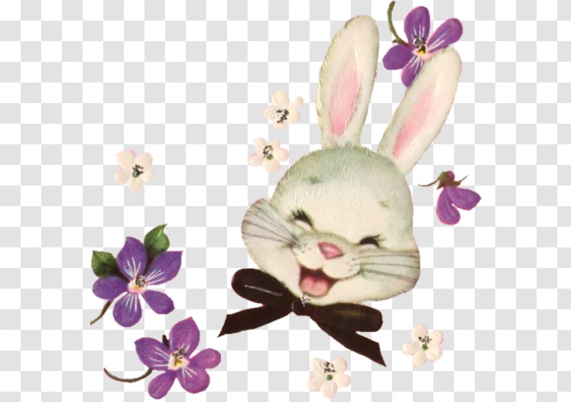 Easter Bunny Floral Design - Flower Transparent PNG