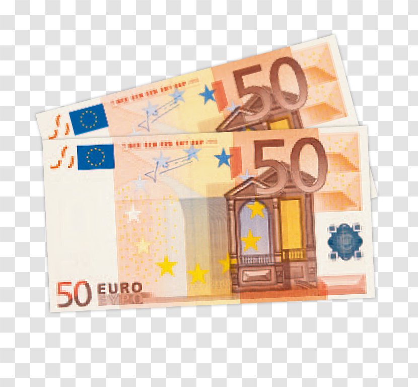 Euro Banknotes 50 Note European Central Bank - Of Italy - Banknote Transparent PNG