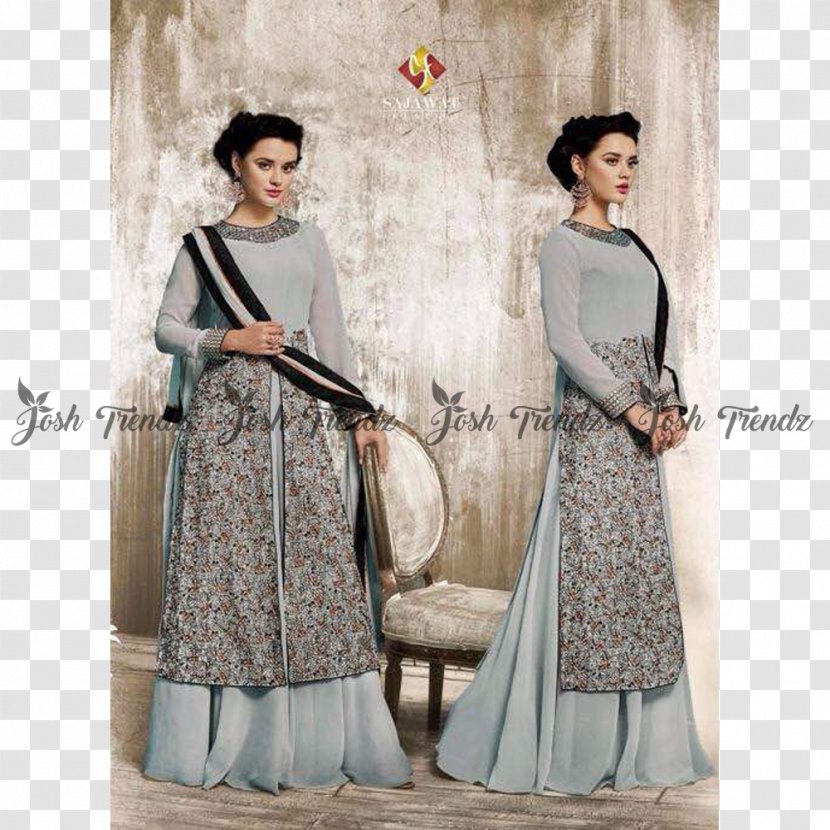 Shalwar Kameez Anarkali Salwar Suit Georgette Choli Party Dress - Formal Wear - Design Transparent PNG