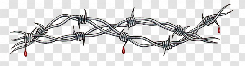 Tattoo Barbed Wire Sketch - Branch - Filo Spinato Transparent PNG