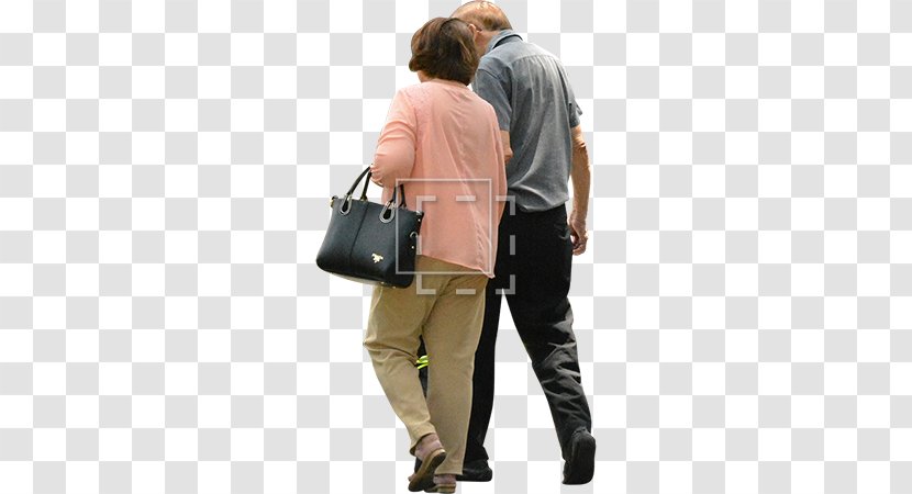 Walking Old Age Rendering - Luggage Bags - Strolling Transparent PNG