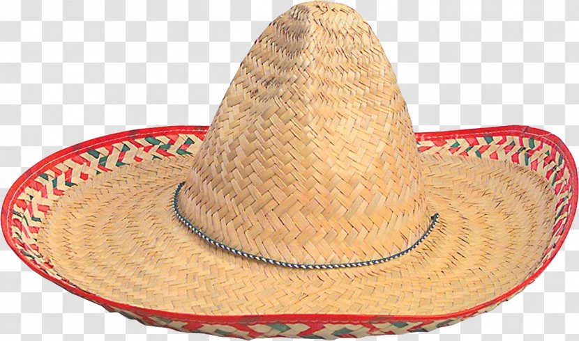Adult's Embroidered Sombreros Hat Costume Party - Straw Transparent PNG
