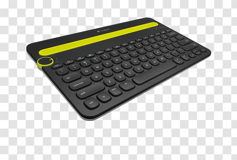 Computer Keyboard Mouse Logitech Multi-Device K480 Bluetooth Wireless Transparent PNG