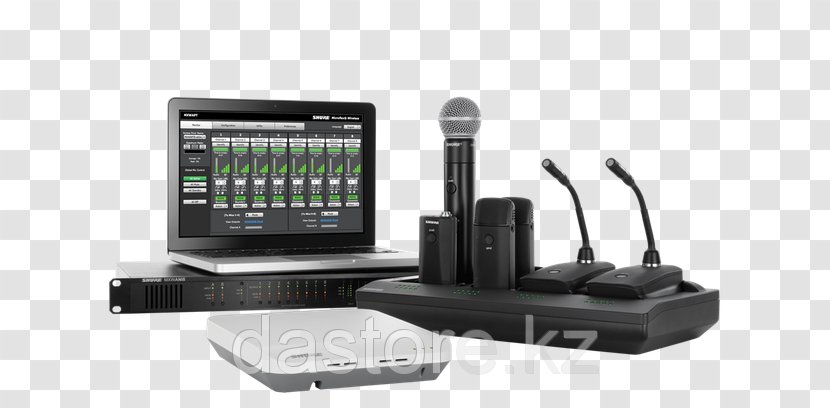 Wireless Microphone Shure Audio - Computer Network Transparent PNG