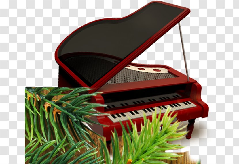 Digital Piano Electric - Technology - Red And Black Transparent PNG